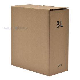Коробка из гофрокартона для пакетов bag-in-box объёмом 202x102x230мм 3л