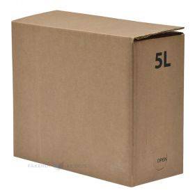 Коробка из гофрокартона для пакетов bag-in-box объёмом 260x110x210мм 5л