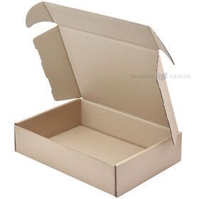 Grass corrugated carton box with lid 390x220x105mm