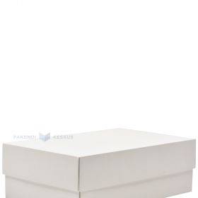 Белая крышка для картонной коробки 340x220x115мм XL