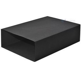 Чёрная крышка для картонной коробки футляр 220x160x65мм