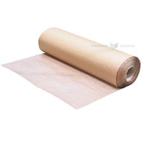 Bubble wrap covered with brown paper 0,60m wide, 10m/roll