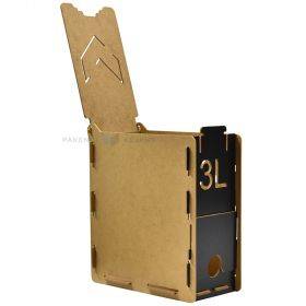 Деревянная коробка для bag-in-box пакетов 205х105х240мм 3л