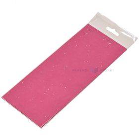 Glitteri tükkidega roosa siidipaber 50x75cm 14g/m2, pakis 3tk