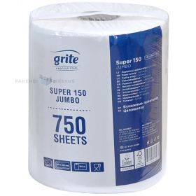 2-слойное бумажное полотенце для рук Grite Super 150 Jumbo 22,4см ширина, в рулоне 150м