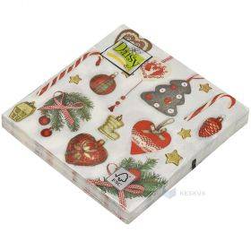 3-layered napkin with vintage ornaments 33x33cm, 20pcs/pack