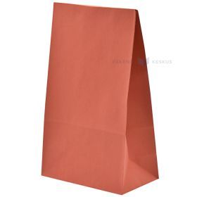 Red gift bag with glue strip 14x7,5x23cm
