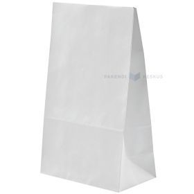 White gift bag with glue strip 20x8,5x33cm