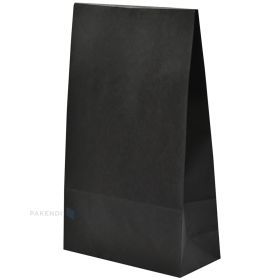 Black gift bag with glue strip 14x7,5x23cm