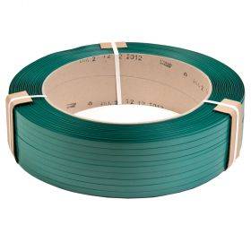 Polyester strap 15,5mm wide tensionforce 480kg, 1500m/roll