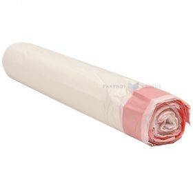 White garbage bag with string HD 100L, 10pcs/roll