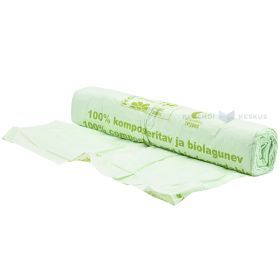 Compostable and biodegradable bags 96x132cm 140L, 10pcs/roll