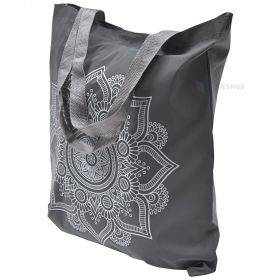 Mandala print grey reflective bag 40x45cm