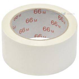 White packaging tape PVC 50mm wide, 66m/roll