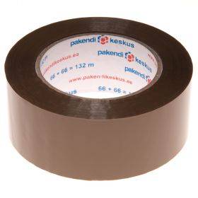 Brown packaging tape 48mm wide hot-melt, 132m/roll