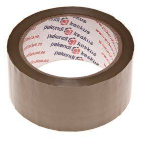 Brown packaging tape 48mm wide hot-melt, 66m/roll