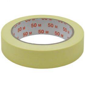 Masking tape with strong glue 25mm wide +60C, 50m/roll