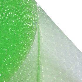 Скотч из зелёной воздушно-пузырьковой плёнки шириной 100мм, в рулоне 50м