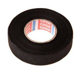 Black fleece tape Tesa 19mm wide, 15m/roll