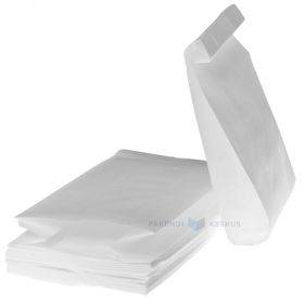White paper grillbag with PP-film 22+9x38cm, 100pcs/pack