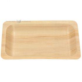 Wooden plate-tray 20,5x13cm, 10pcs/pack