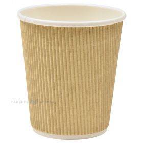 Paper cup reljef brown 250ml, 25pcs/pack