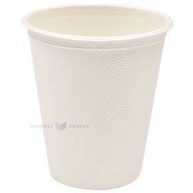 Drinking cup 100% biodegradable/compostable 250ml with diameter 80mm, 50pcs/pack