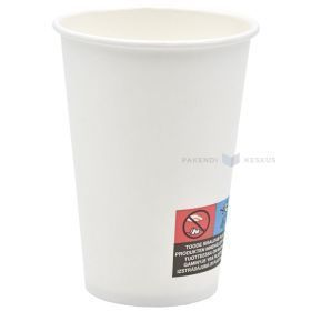 White paper drinking cup 180ml diam. 70mm, 50pcs/pack