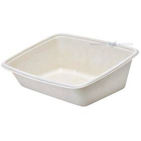 100% biodegradable/compostable 1-compartment food container without lid 160x230x70/50mm 950ml, 75pcs/pack