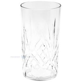 Пластиковый стакан для многоразового использования Crystal 600мл SAN 500х моек в посудомойке