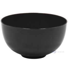 Reusable black plastic bowl 150ml diam. 82mm PS 50x machine washable
