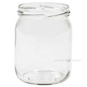 Glass jar without lid 540ml diameter 82mm