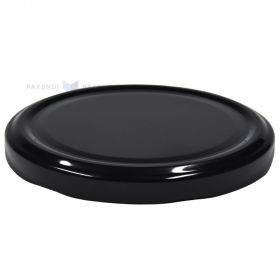 Black lid for glass jar diameter 82mm height 8mm