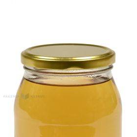 Golden lid for glass and plastic jar diameter 82mm height 8mm