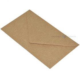 Brown paper envelope 15x8,5cm, 50pcs/pack