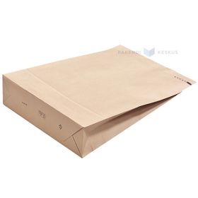 Brown paper mailer 50x10x40+10cm with two glue strips