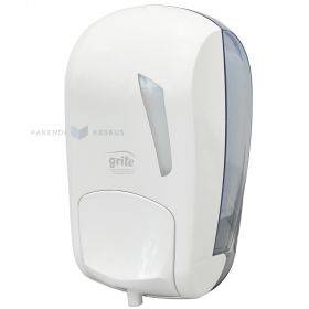 Manual foam soap dispenser for wall Grite white