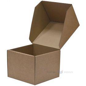 Mini corrugated carton box with lid 150x140x110mm