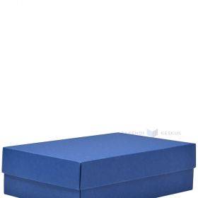 Тёмно-синяя крышка для картонной коробки 266х172х78мм L
