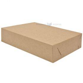 Cake box brown/white 19,5x26x6cm nr. 5, 200pcs/pack