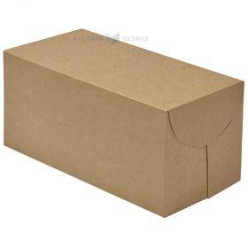 Pruun/valge kartongist karp 26x13x12cm, pakis 25tk