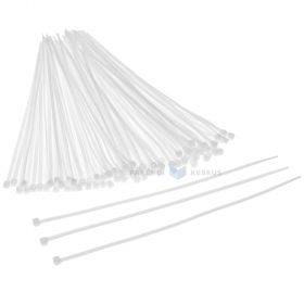 White cable tie 4,8x200mm, 100pcs/pack