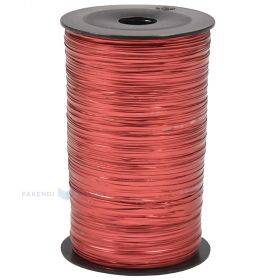 Metallic red ribbon, 50m/roll