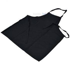 Black cotton apron