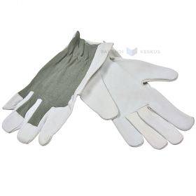 Cotton gloves on palm coat skin nr. 9