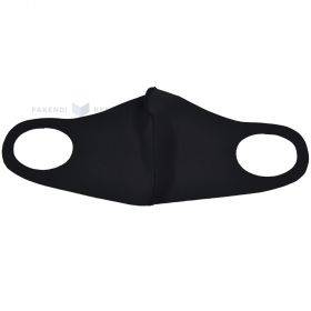 Чёрная текстильная маска для многоразового использования