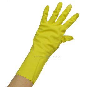 Yellow latex gloves nr. 7-8