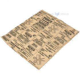 Crease and moisture proof paper with newspaper print for wrap 32x38cm, 500pcs/pack