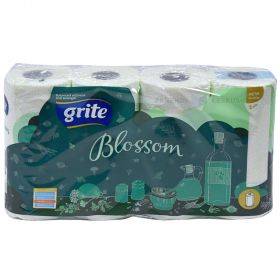 2-layered paper towel Grite Blossom Kitchen 22,4cm wide, 15,8m/roll 4rolls/pack