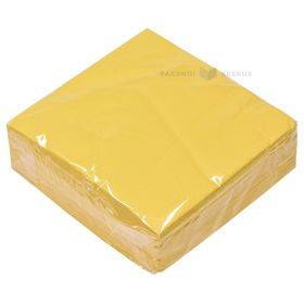 3-layered yellow napkin 33x33cm, 50pcs/pack